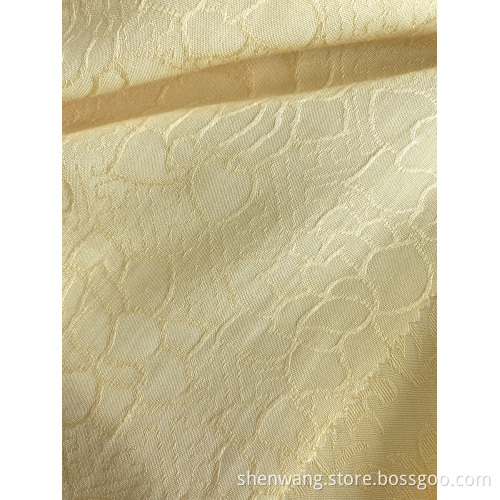 Elegant Pure Color 100% Viscose Jacquard Dresses Fabric